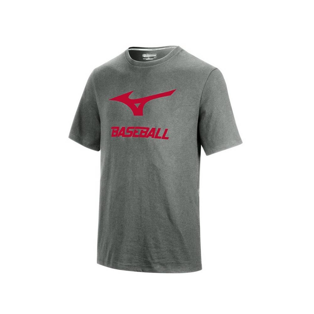 Mens Mizuno Graphic Baseball T-Shirts Grey Philippines (SUOGXQ081)